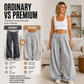 Women's Casual Pleated Wide-Leg Sweatpants
