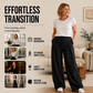 Women's Casual Pleated Wide-Leg Sweatpants