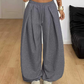 Women's Casual Pleated Wide-Leg Sweatpants