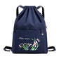 Vintage Foldable Drawstring Backpack for Women