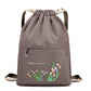 Vintage Foldable Drawstring Backpack for Women