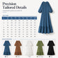 Women's Ruffle Hem Long Sleeve Maxi Dress