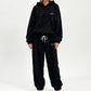 Women's Plush Cable Knit Hoodie & Pants Set