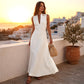 Women's Deep V-Neck Sleeveless Maxi Dress