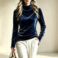 Women's Loose Turtleneck Long Sleeve Top