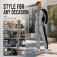 Men's Color-Block Zip-Up Hoodie & Sweatpants Set