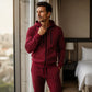 Men's Color-Block Zip-Up Hoodie & Sweatpants Set