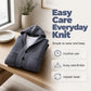 Men's Hooded Knit Cardigan Casual Loose Button Sweater Jacket