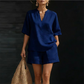 Women's Casual V-Neck Two-Piece Short Set