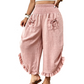 Women's Smocked High Waist Wide Leg Pants