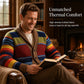 Men's Shawl Collar Striped Knit Cardigan Sweater