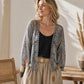 Women's Loose Hollow Lace Cardigan