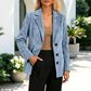 Women's Suede Blazer Jacket