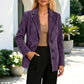 Women's Suede Blazer Jacket