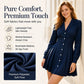 Women's Long Sleeve Pleated Blazer Dress