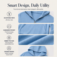 Women's Casual Ribbed Knit Half-Zip Hoodie