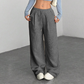 Casual Loose Fit Corduroy Trousers for Women