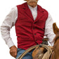 Men's Vintage Lapel Herringbone Tweed Vest