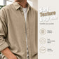 Men's Casual Corduroy Button-Up Shirt