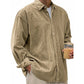 Men's Casual Corduroy Button-Up Shirt