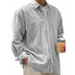 Men's Casual Corduroy Button-Up Shirt