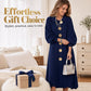 Women's Elegant Long-Sleeve Knit Dress