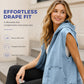 Women's Casual Denim Hooded Vest Jacket