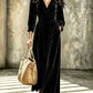 Women's Elegant V-Neck Velvet Jumpsuit