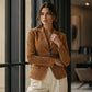 Women's Suede Slim Fit Blazer