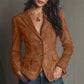 Women's Suede Slim Fit Blazer