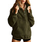 Women's Loose Snap Button Pullover Sweatshirt