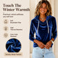 Women's Velvet Drawstring Hooded Sweatshirt