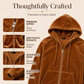 Women's Velvet Zip-Up Hooded Sweatshirt