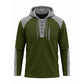 Men's Casual Knit Color-Block Hoodie