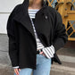 Women's Stand Collar Single-Breasted Short Coat