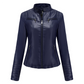 Women's Slim Fit Faxu Leather Jacket