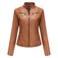 Women's Slim Fit Faxu Leather Jacket