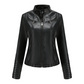 Women's Slim Fit Faxu Leather Jacket