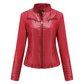 Women's Slim Fit Faxu Leather Jacket