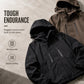 Men's Windproof Hooded Cargo Jacket Waterproof Outdoor Streetwear Coat
