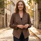 Women's Slim Fit Faux Suede Jacket