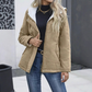 Women's Plush Lined Hooded Long Sleeve Jacket