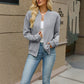 Women's Casual Knit Baseball Jacket