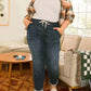 Women's Casual Drawstring Denim Jogger Pants