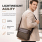 PU Leather Square Crossbody Bag for Men