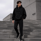Men's Casual High Collar Loose Fit Hoodie
