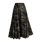 Women's Print A-Line Maxi Skirt