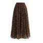 Women's Print A-Line Maxi Skirt