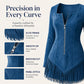 Women's Slim Fit Half Zip Fringe Dress