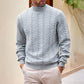 Men's Turtleneck Cable Knit Sweater